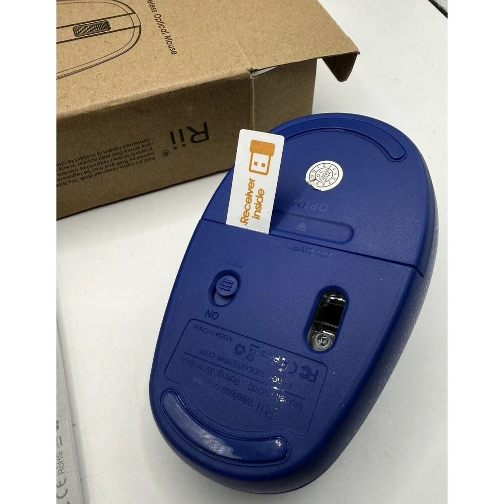 Rii Wireless Mouse RM700 2.4G Silent Mouse,Computer Mouse with USB Nano Receiver